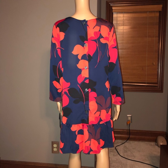 HALOGEN® Button Back Ruffle Hem Dress NWT - Picture 2 of 6